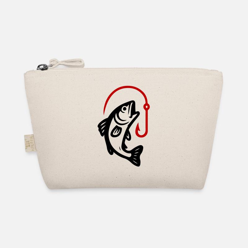 Fish Pike Fish Hook Organic Pouch
