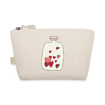 Illustration de bouillotte en forme de cœur - Trousse biologique - nature - Devant