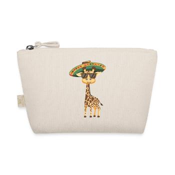 Giraffe Lustig Sombrero - Bio-Täschchen - Natur - Vorne