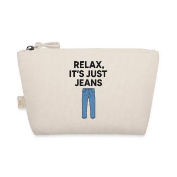 Relax It's Just Jeans Graphic Tee - Organic Pouch - nature - Front