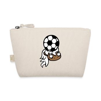 Horse Football Ball Game Header Club Fan Hobby - Organic Pouch - nature - Front