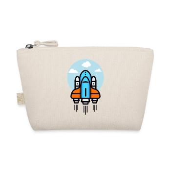 Futuristic Spacecraft Illustration - Organic Pouch - nature - Front