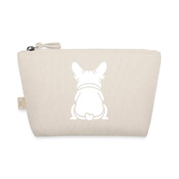 Illustration de Bouledogue Coeur Assis - Trousse biologique - nature - Devant