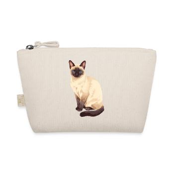 Siamese Cat Sitting Cat Lover - Organic Pouch - nature - Front