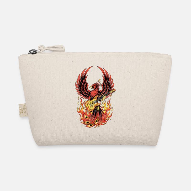 Fiery Eagle Guitare Rock Design - Trousse biologique - nature