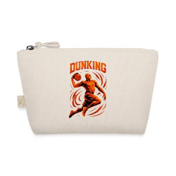 Basketball Dunk Wurf Spieler Dunking Geschenk - Bio-Täschchen - Natur - Vorne