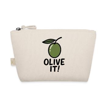 Olive illustration with slogan - Organic Pouch - nature - Front