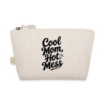 Cool Mom Hot Mess - Organic Pouch - nature - Front