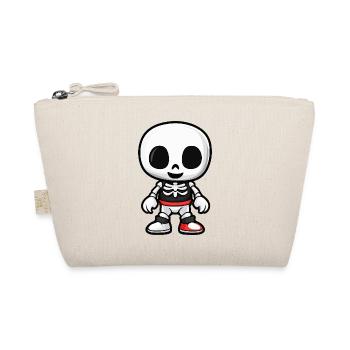 Skeleton Comic Halloween - Organic Pouch - nature - Front