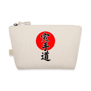 Karate Schriftzug  - Bio-Täschchen - Natur - Vorne