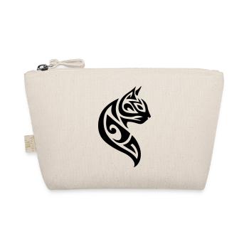 Katze Tribal - Bio-Täschchen - Natur - Vorne