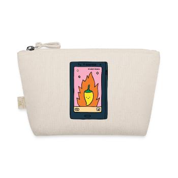 Spicy E-Reader "Kinks" Design | Funny BookT - Organic Pouch - nature - Front