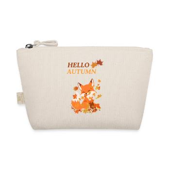 Playful fox with leaves - Organic Pouch - nature - Front
