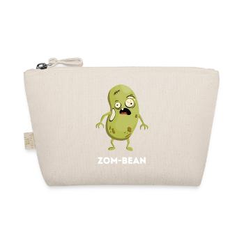 Zom-bean – Funny Zombie Bean Pun - Organic Pouch - nature - Front