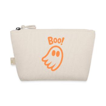 Buhruf! - Kinder süßer Geist Halloween Design - Bio-Täschchen - Natur - Vorne