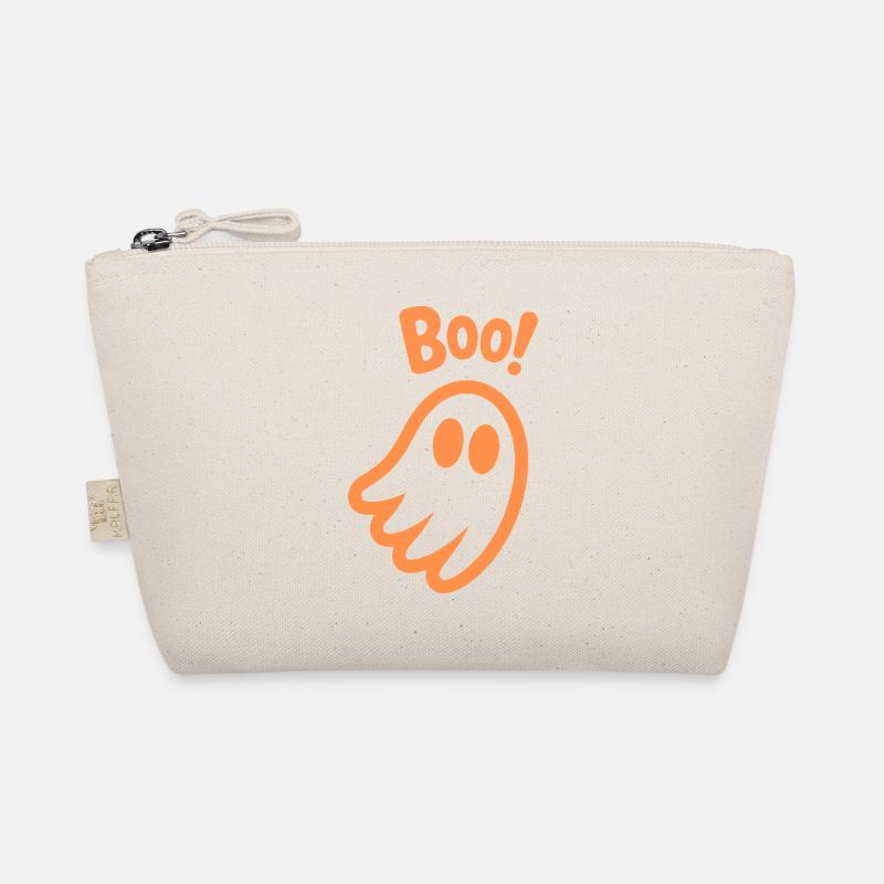 Buhruf! - Kinder süßer Geist Halloween Design - Bio-Täschchen - Natur