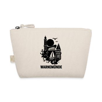 warnemünde silhouette - Bio-Täschchen - Natur - Vorne