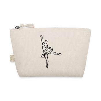 Ballet Girl Sketch - Organic Pouch - nature - Front