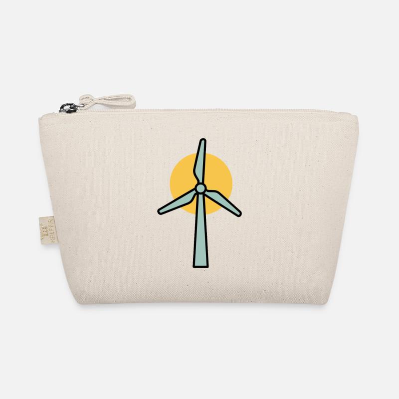 Windrad | Erneuerbare Energien Statement - Bio-Täschchen - Natur