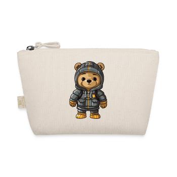Bear Winter Comic Cute - Organic Pouch - nature - Front