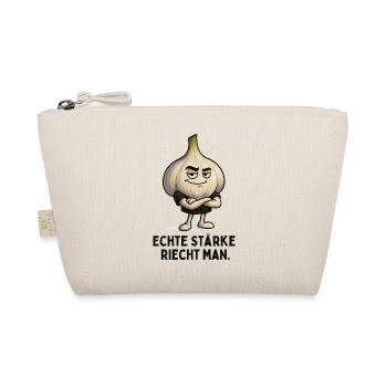Confident Garlic Garlic Vegetable Motif - Organic Pouch - nature - Front