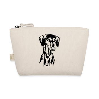Saluki Kopf - Bio-Täschchen - Natur - Vorne