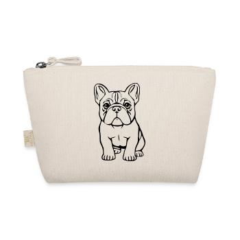 Bulldog Dog T-shirt Dog Shirt Gift - Organic Pouch - nature - Front