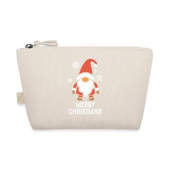 Weihnachtswichtel Merry Christmas Design - Bio-Täschchen - Natur - Vorne
