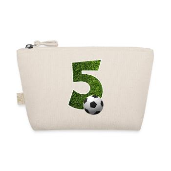NO. 5 NUMBER 5 FOOTBALL 5TH BIRTHDAY - Organic Pouch - nature - Front