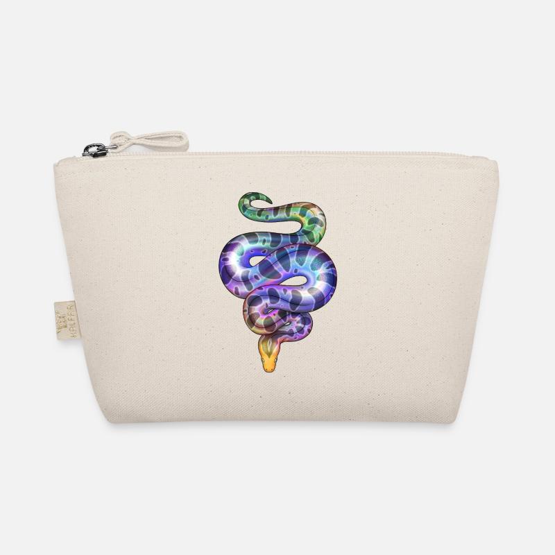 Rainbow Neon Snake Organic Pouch