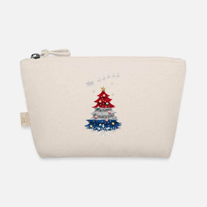 Christmas tree with Netherlands flag Organic Pouch
