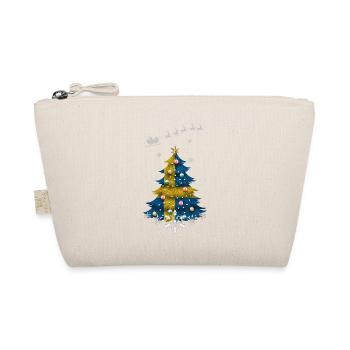Sapin de Noël avec drapeau de la Suède - Trousse biologique - nature - Devant