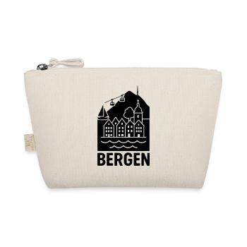 bergen silhouette norwegen - Bio-Täschchen - Natur - Vorne