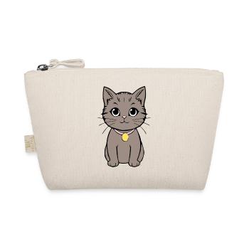 Katze Kätzchen Katzenshirt Geschenk - Bio-Täschchen - Natur - Vorne