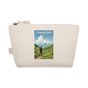 Alpenwanderer vor Mont Blanc - Bio-Täschchen - Natur - Vorne