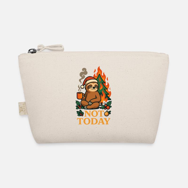 Not Today Chill Sloth T-shirt drôle Trousse biologique