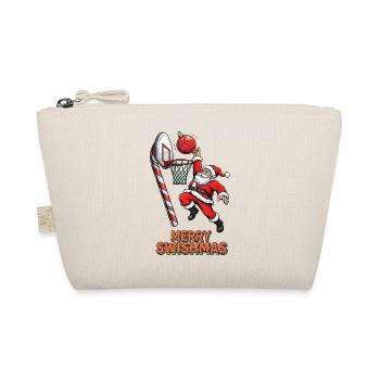 Merry Swishmas Santa Dunk Basketball - Bio-Täschchen - Natur - Vorne