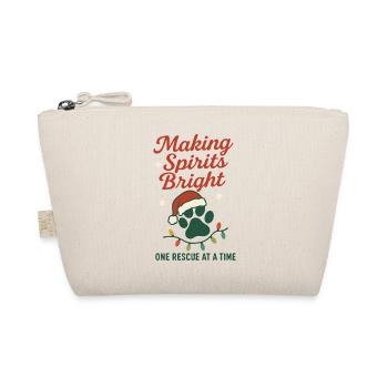 Making Spirits Bright Christmas Rescue Paw - Organic Pouch - nature - Front