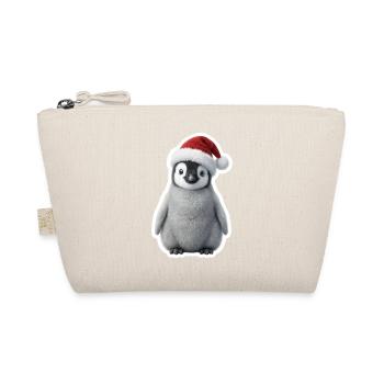 Kleiner Pinguin im Winterzauber - Bio-Täschchen - Natur - Vorne