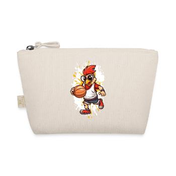 Basketball chicken with glasses - Organic Pouch - nature - Front