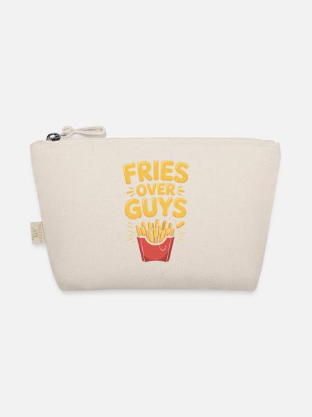 Fries Over Guys – Feminismus T-Shirt - Bio-Täschchen - Natur