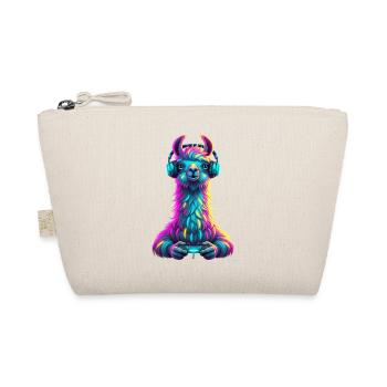 Llama Gaming Animal Video Games Funny Llama - Organic Pouch - nature - Front