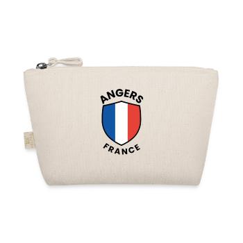 Angers France Shield Design - Organic Pouch - nature - Front
