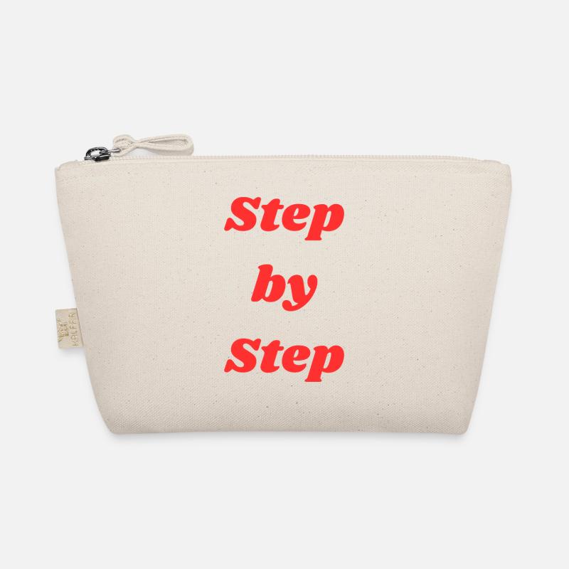 Step by step typography Organic Pouch
