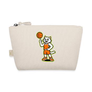 Basketball Cat Mascot in Orange - Organic Pouch - nature - Front