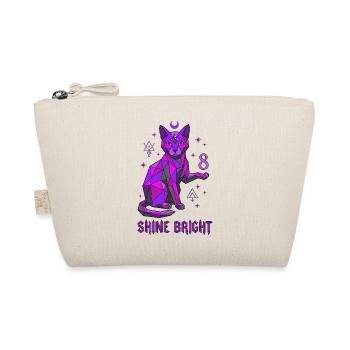 8th Birthday Mystic Cat - Organic Pouch - nature - Front