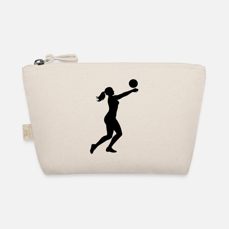 Volleyball Silhouette Bio-Täschchen