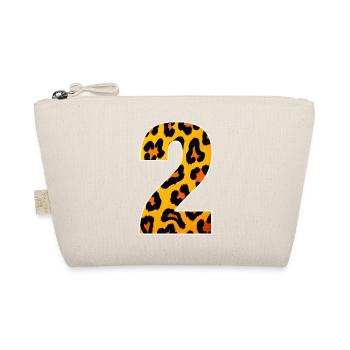 Leopard Neon Animal Print - Organic Pouch - nature - Front