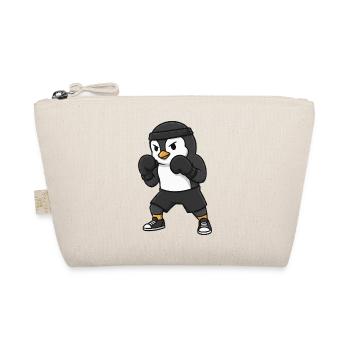Süßer Pinguin Boxer Kampfsport Cartoon Lustig Spor - Bio-Täschchen - Natur - Vorne