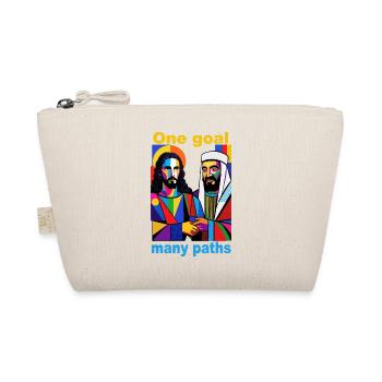 One Goal Many Paths Pop Art Duo - Organic Pouch - nature - Front
